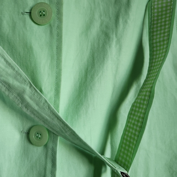 Duck Head Women's Light Green Trench Coat - Picture 4 of 4